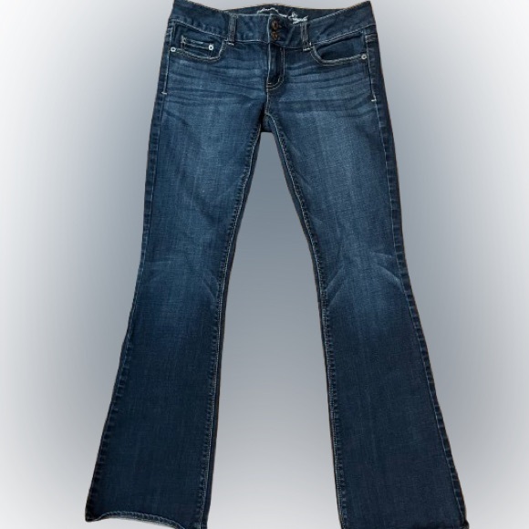 American Eagle Outfitters Denim - AMERICAN EAGLE OUTFITTERS Dark Wash Flare Denim Blue Jeans Artist SIZE 4 EUC